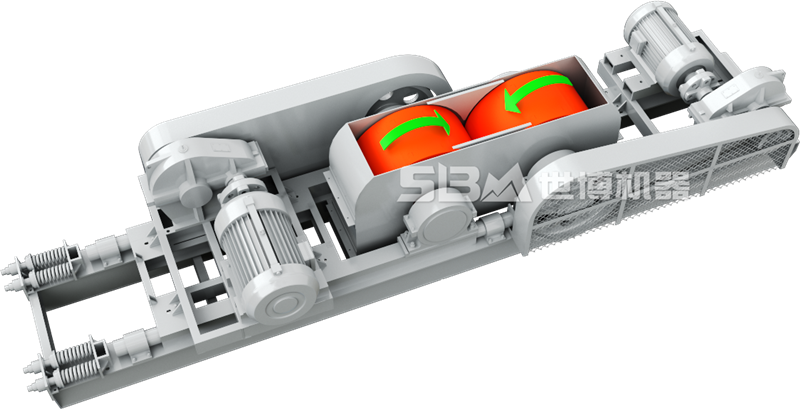 輥式細破機工作原理圖
