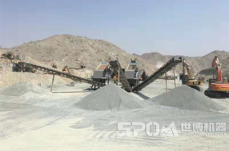 石頭生產機制砂現場圖