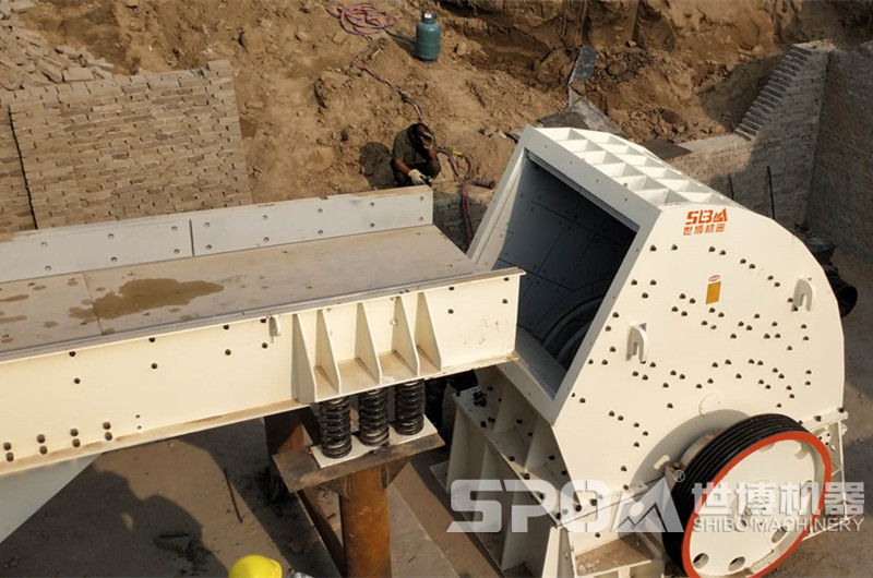 重錘破碎機，能破碎二十公分石英石