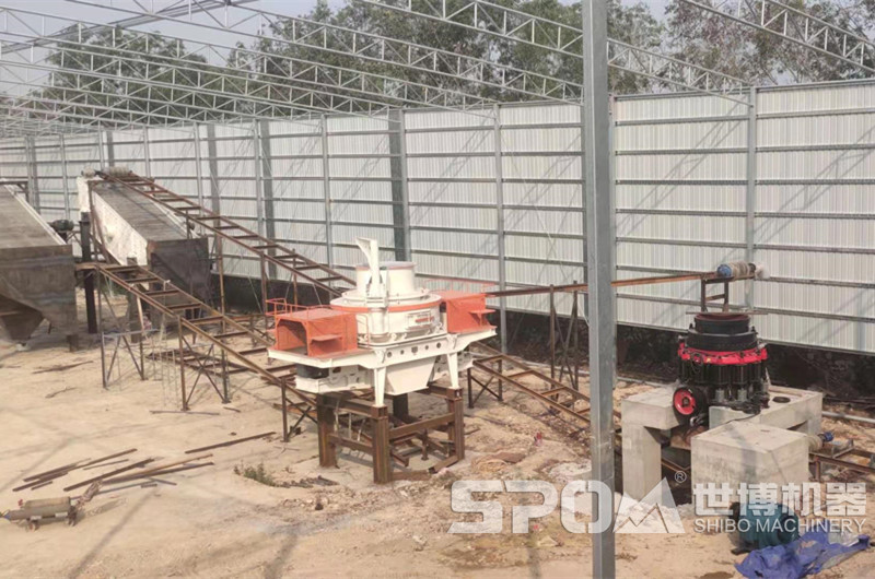 干式機(jī)制砂生產(chǎn)客戶現(xiàn)場