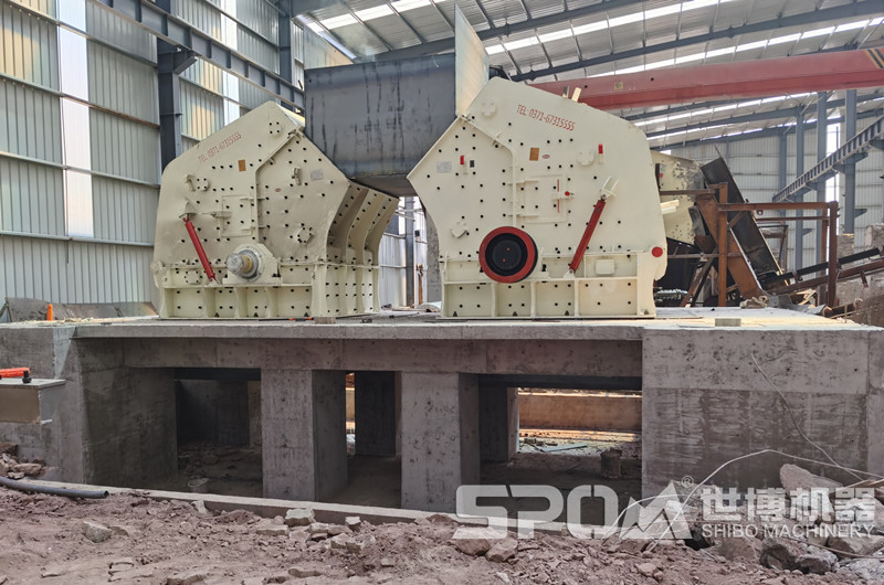 反擊破現(xiàn)場圖，中細(xì)碎石料