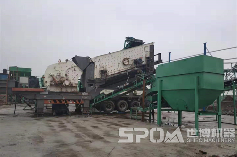 鵝卵石移動石子破碎機