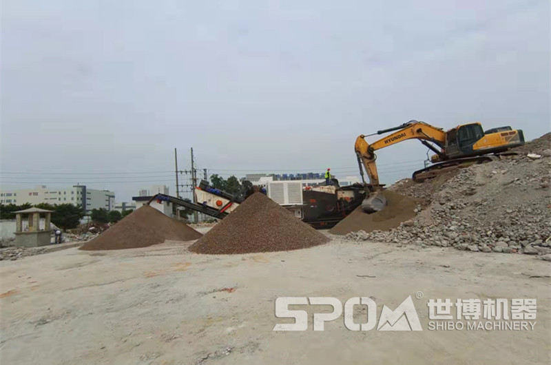 建筑垃圾制砂設(shè)備，移動建筑垃圾破碎制砂機(jī)